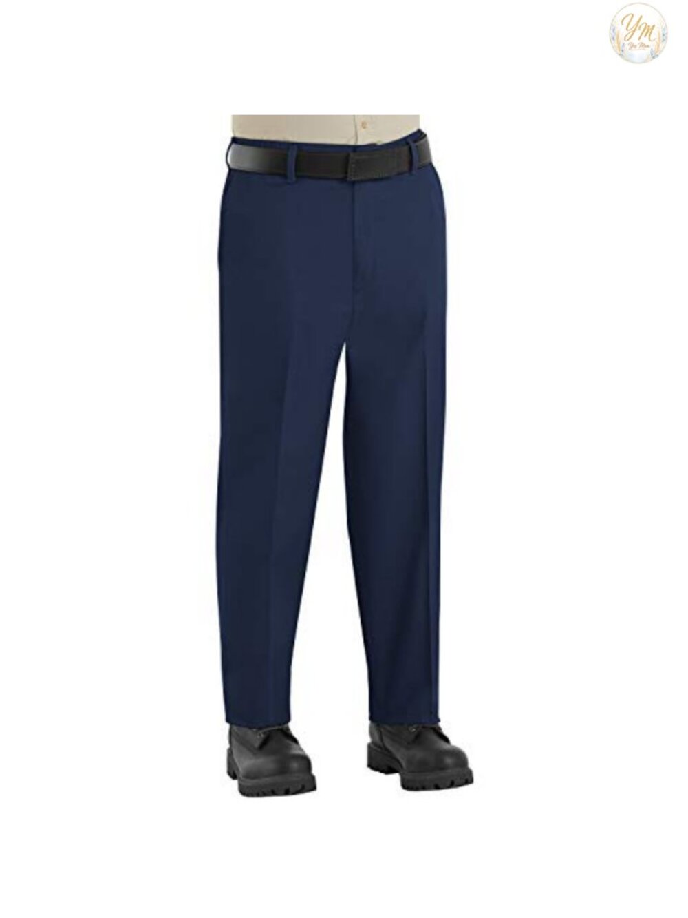 Men's Elastic Insert Work Pants Straight Leg High Rise Touchtex Pro